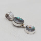 925 Sterling Silver Abalone Shell Pendants