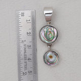 925 Sterling Silver Abalone Shell Pendants