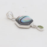 925 Sterling Silver Abalone Shell Pendants