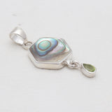 925 Sterling Silver Abalone Shell Pendants