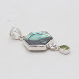 925 Sterling Silver Abalone Shell Pendants