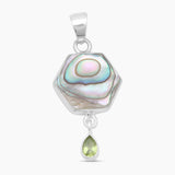 925 Sterling Silver Abalone Shell Pendants
