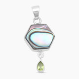 925 Sterling Silver Abalone Shell Pendants
