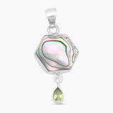 925 Sterling Silver Abalone Shell Pendants