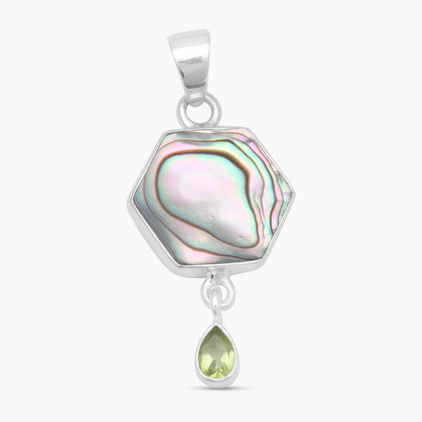 925 Sterling Silver Abalone Shell Pendants