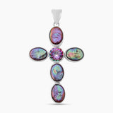 Natural Dark Gray Water Pearl Silver Pendants