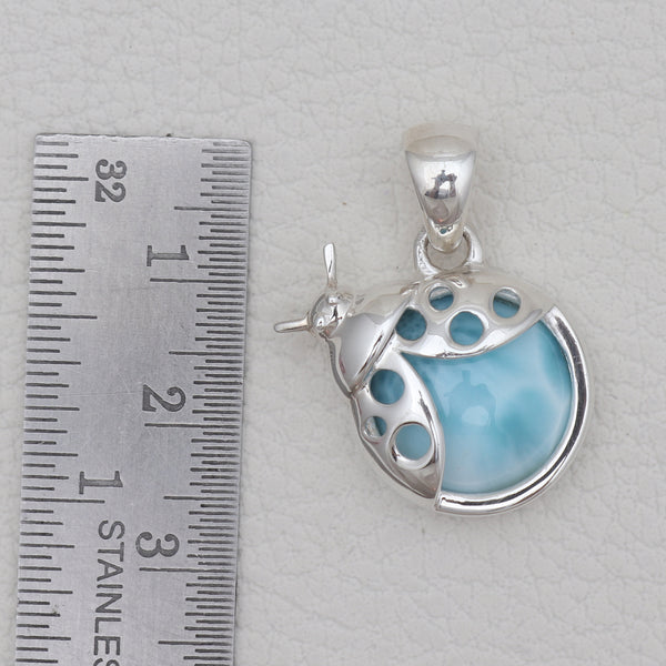 925 Sterling Silver Larimar Designer Pendants