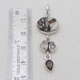 925 Silver Astrophyllite Pendants