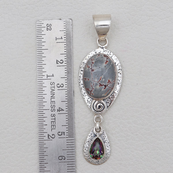925 Silver Sonora Dendritic Pendants