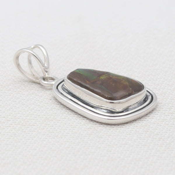 925 Sterling Silver Ammolite Pendants