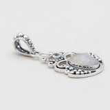 Rainbow Moonstone Silver Designer Pendants