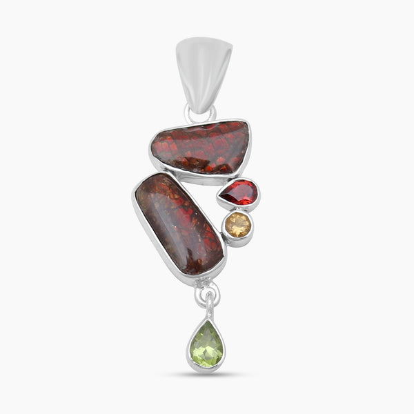 925 Sterling Silver Ammolite Pendants