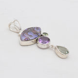 925 Sterling Silver Abalone Shell Pendants