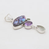 925 Sterling Silver Abalone Shell Pendants