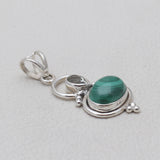 925 Silver Malachite Pendants
