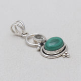 925 Silver Malachite Pendants