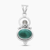 925 Silver Malachite Pendants