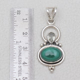 925 Silver Malachite Pendants