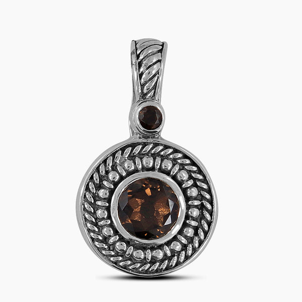 925 Silver Smoky Quartz Pendants