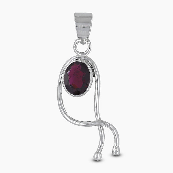 925 Sterling Silver Garnet Pendants