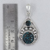 Tibetan Turquoise Silver Pendants