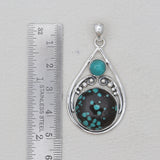 Tibetan Turquoise Silver Pendants