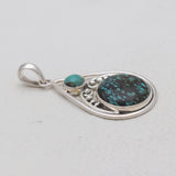 Tibetan Turquoise Silver Pendants