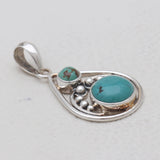 Tibetan Turquoise Silver Pendants
