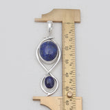 Lapis Lazuli Silver Pendants