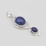 Lapis Lazuli Silver Pendants
