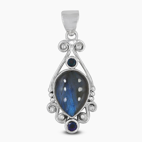 925 Sterling Silver Labradorite Pendants