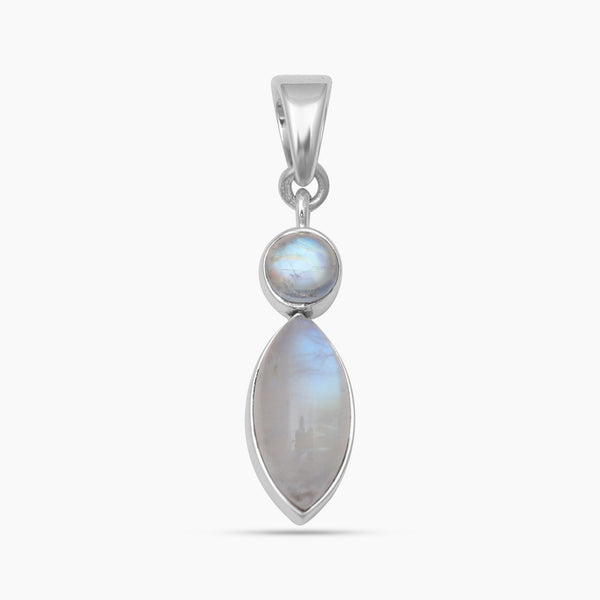 Rainbow Moonstone Silver Pendants