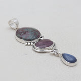 Ruby Kyanite Silver Pendants