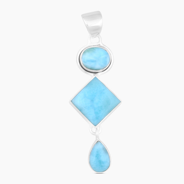 925 Sterling Silver Larimar Pendants