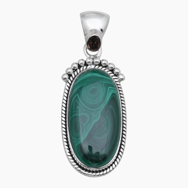 925 Sterling Silver Malachite Pendants
