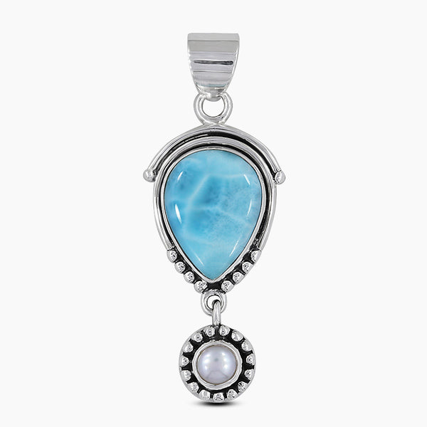 925 Sterling Silver Larimar Pendants
