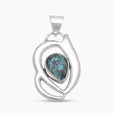 Tibetan Turquoise Silver Pendants