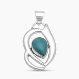 Tibetan Turquoise Silver Pendants