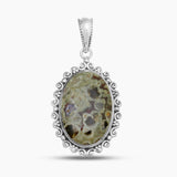 925 Silver Tasmanian Serpentine Pendant