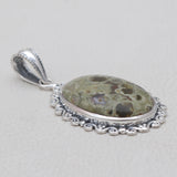 925 Silver Tasmanian Serpentine Pendant
