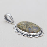925 Silver Tasmanian Serpentine Pendant