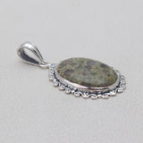 925 Silver Tasmanian Serpentine Pendant