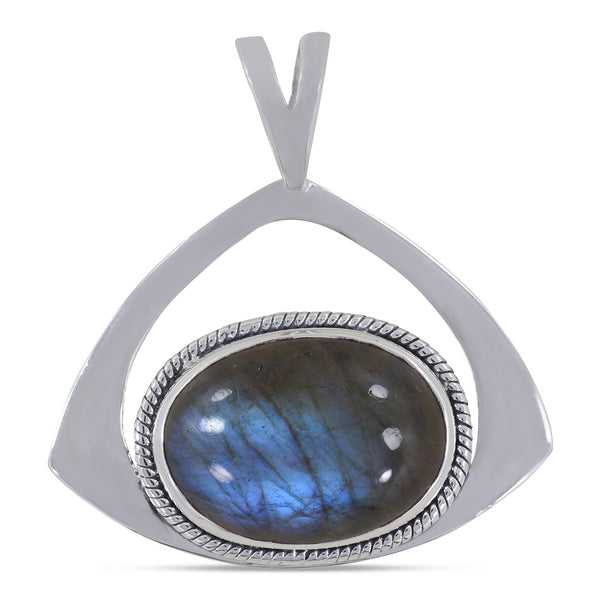 925 Sterling Silver Labradorite Pendant