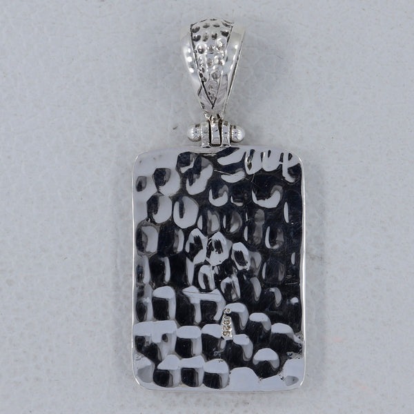 Stingray Leather Silver Pendants