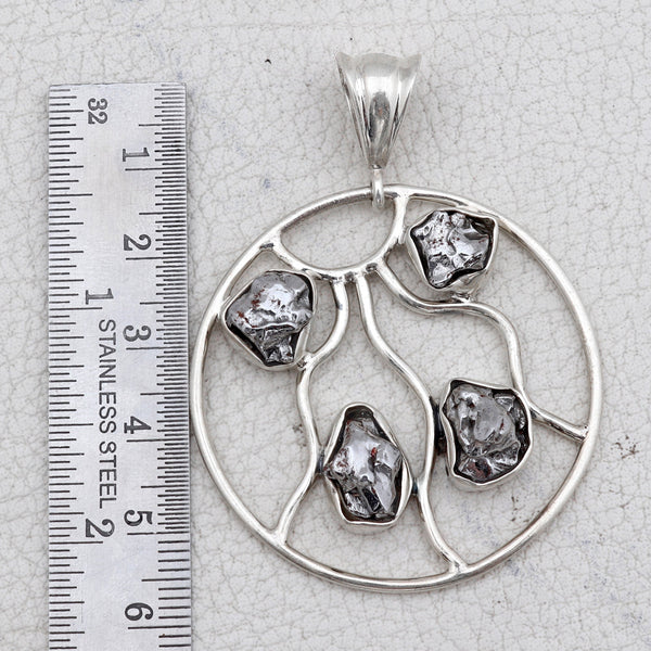 925 Silver Raw Meteorite Pendants