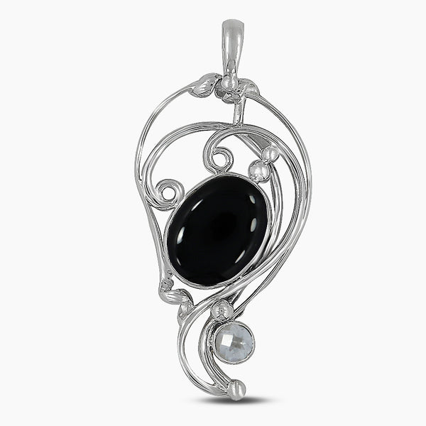 925 Sterling Silver Black Onyx Pendants