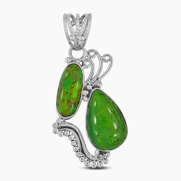 Mohave Turquoise Silver Pendants