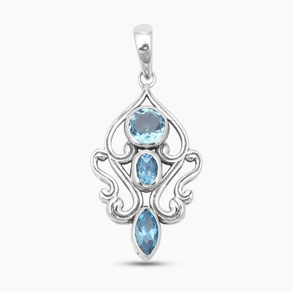 Garnet Silver Designer Pendants