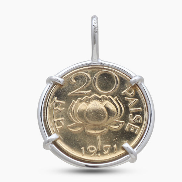 925 Sterling Silver Copper Coin Pendants