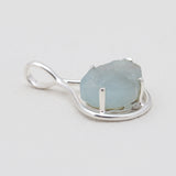 925 Sterling Silver Aquamarine Pendants